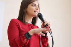 Martina Qandah stressed the need to develop the role of women in decision-making, problem-solving and opinion-sharing. 